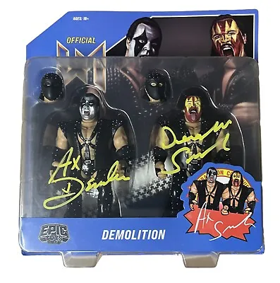 Buy Autographed Epic Toys Wrestling Megastars The Demolition Ax & Smash Moc Signed • 124.99£