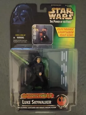 Buy Star Wars Power Of The Force Luke Skywalker Electronic Power FX Lightsaber Boxed • 12.99£