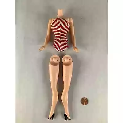 Buy 1960s Hong Kong Barbie Body And Red Zebra Swimsuit • 28.42£