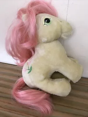Buy Vintage 1980's My Little Pony Softies Yellow & Pink Tulips Posey Soft Plush Toy • 16.99£