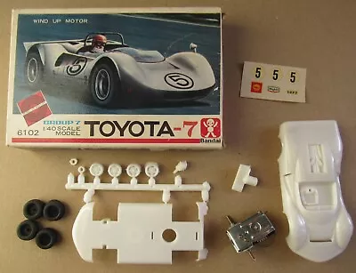 Buy TOYOTA-7 Group 7 1/40 Scale Wind Up Motor Bandai Model 1960s • 15£