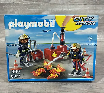 Buy Boxed Playmobil 5397 City Action Fire Fighting Set With Water Pump Unopened • 22.53£