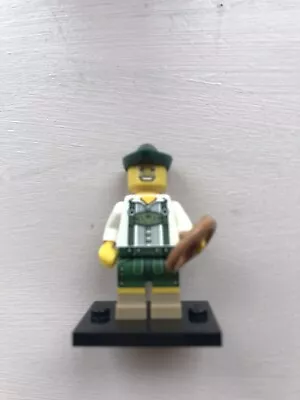 Buy Genuine Lego CMF Series 8 Lederhosen Guy Minifigure With Baseplate And Pretzel • 3.65£