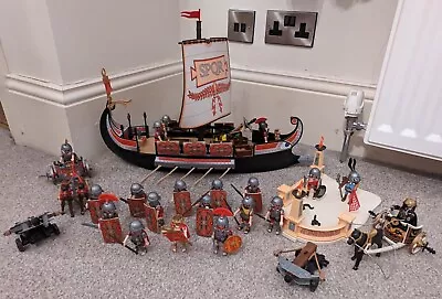 Buy Playmobil (5393, 5392, 5390, 6490, 6868) Roman Ship, Gladiator Arena, And Troops • 40£