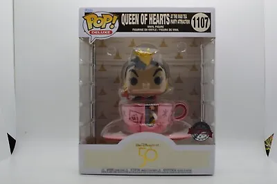 Buy #1107 Queen Of Hearts In Tea Cup Tea Party Attraction Disney Funko Pop Deluxe • 15.99£