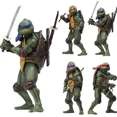 Buy 7  NECA Teenage Kids Mutant Ninja Turtles 1990s Movie Toy Action Figure Gift' • 14.47£