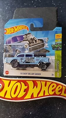 Buy Hot Wheels ~ 55' Chevy Bel Air Gasser, Blue, Short Card.  More NEW HW's Listed!! • 3.39£