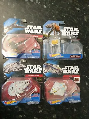 Buy Star Wars Hot Wheels Bundle - Millennium Falcon - AT-ACT - Ghost - X -Wing  • 19.99£