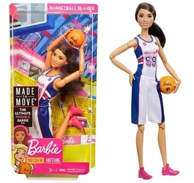 Buy BARBIE MADE TO MOVE SPORTS BASKETBALL FXP06 Mattel • 55.60£