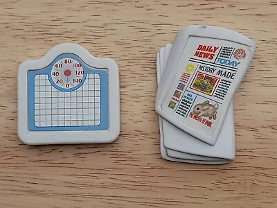 Buy Fisher-Price Loving Family Dollhouse 1990s Bathroom Scales & News Paper  • 6.25£