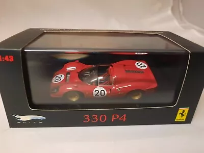 Buy 1967 Hot Wheels Elite Ferrari 312 P4 #20 Amon Vaccarella Le Mans 1/43 P9957 • 38.54£