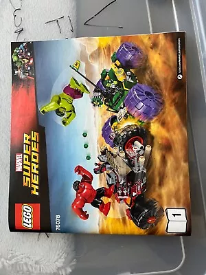 Buy Lego Marvel Super Heroes - Heroes Hulk Vs Red Hulk (76078) NO MINIFIGURES • 20£