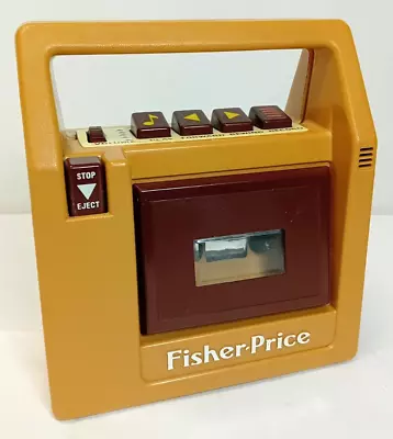 Buy Vintage 1980's Fisher Price 826 Brown Cassette Tape Recorder Player • 9.99£