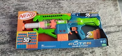 Buy Nerf Elite 2.0 Double Punch Dart Blaster Nerf Launcher Gun Outside Toy • 12£