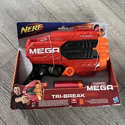 Buy Nerf Mega Tri Break Soft Dart Bullet Gun Blaster Kids 8 Years+ Hasbro  • 9.99£