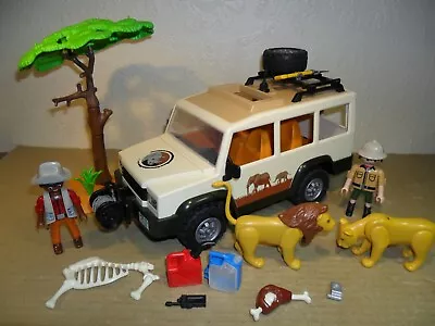 Buy PLAYMOBIL SAFARI CAR 6798 COMPLETE (Lions,Land Rover Tuck) • 14.99£