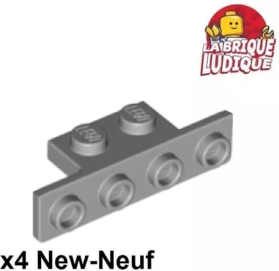 Buy LEGO 4x Bracket 1x2-1x4 Rounded Courners Holder 90° Grey/ Light B Gray 28802 • 1.74£