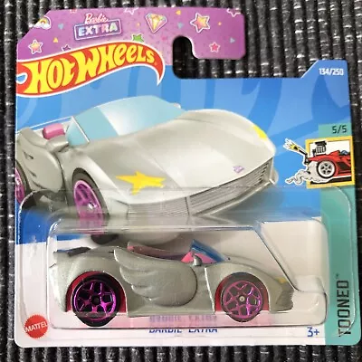 Buy Hot Wheels Barbie Extra Silver 134/250 Short Card New • 7£