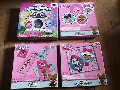 Buy LOL SURPRISE & HATCHIMALS Game Bundle Jigsaws Dominoes Picture Cards Boxed  • 4.99£