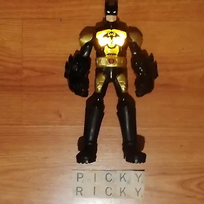 Buy DC Comics Talking & Lights Batman 10 Inch Figure 2013 Mattel Black&gold Armour • 9.99£
