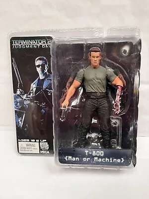 Buy Bnib Neca Terminator 2 Judgement Day Series T-800 Man Or Machine Action Figure • 74.99£