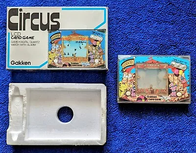 Buy Rare Circus Gakken LCD CARD GAME Japan 1983 *Tested* Batteries Included • 140£