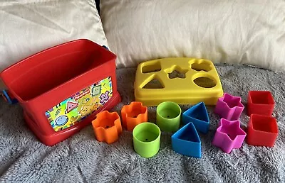 Buy Fisher Price Shape Sorter Box Complete, Baby's First Toys, Shapes, Chunky Toys • 7.25£