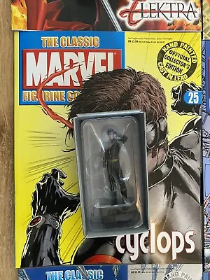 Buy Eaglemoss The Classic Marvel Figurine Collection Cyclops Issue 25 With Magazine • 6.99£