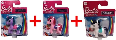 Buy Mattel Barbie Dreamtopia Set Of 3 Unicorn Lollipop Ice Cream Sparkle Cake • 17.26£