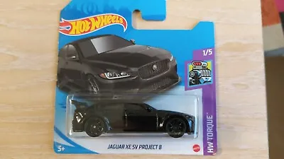 Buy 2021 Hot Wheels - Jaguar Xe Sv Project 8 Black    Short Card 1/64 Aprox*new* • 10.19£