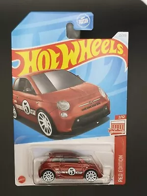 Buy Hot Wheels Sealed Long Card Target Red Exclusive   Fiat 500e In Metallic Red. • 12.99£