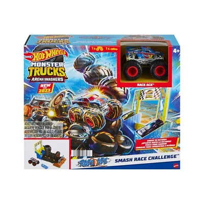 Buy Hot Wheels Monster Trucks Arena Smashers Playset & Toy Car *Choose* • 22.99£
