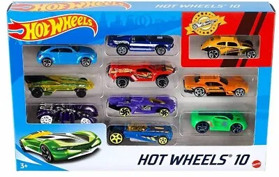 Buy 10-Car Pack Of 1:64 Scale Vehicles​, Gift For Collectors Hot Wheels Birthday UK • 11.95£