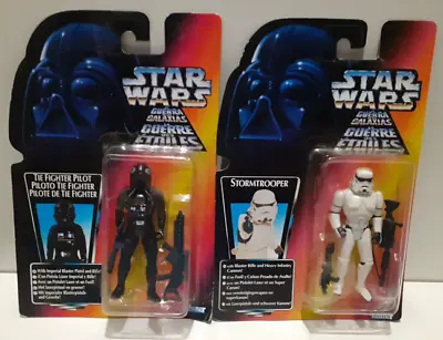 Buy Kenner Star Wars Power Of The Force Tie Fighter Pilot & Stomtooper Lot 1 - Rare • 19.97£