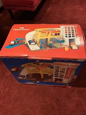 Buy Fisher Price 1980s Toy Garage In Box - Great Condition & Rare • 59£