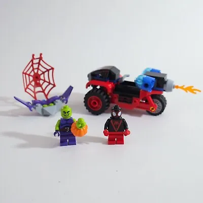Buy LEGO Miles Morales Spider-Man Techno Trike + Green Goblin Minifigures Minifigs • 5£
