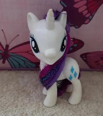 Buy My Little Pony G4 Rare Friendship Festival Party. Extra Glitter Rarity Unicorn.  • 3.90£