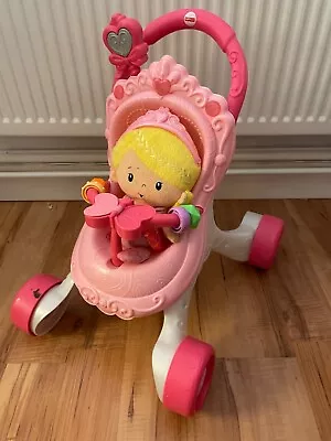 Buy Fisher-Price Princess Musical Stroller And Doll Playset • 10£