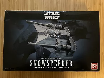 Buy Star Wars T-47 Hoth Snowspeeder 1/48 Scale Plastic Model Kit BANDAI Japan BNIB • 34.95£
