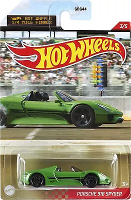 Buy Hot Wheels 1/4 Mile Finals 3/5 Porsche 918 Spyder - Green • 7.96£