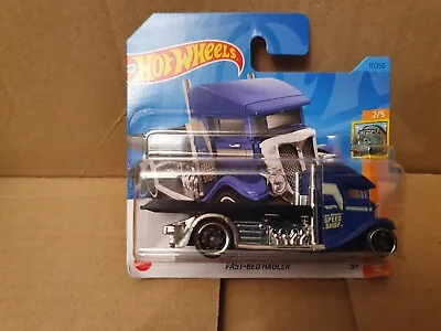 Buy HOT WHEELS 2023 011/250 FAST BED HAULER New On Card • 3.99£