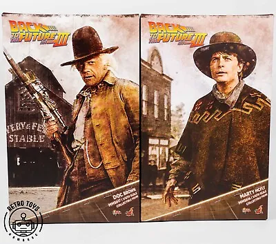 Buy Hot Toys Marty McFly Doc Brown Back To The Future 3 MMS Back To The Future • 451.54£
