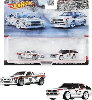 Buy Hot Wheels Premium 2-Pack Lancia Rally 037 '84 Audi Sport Quattro Japan • 54.59£