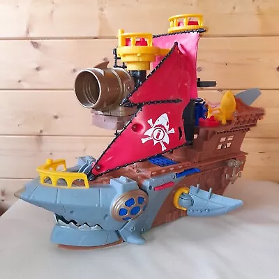 Buy Imaginext Shark Bite Big Large Pirate Ship - WORKING CANNON AND BITING MOUTH • 19.99£