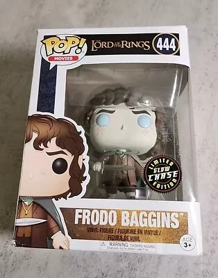 Buy The Lord Of The Rings Frodo Baggins #444 Chase Glow In The Dark Funko Pop • 12.99£