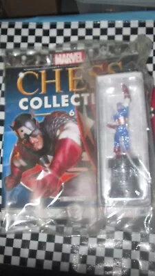 Buy Eaglemoss Marvel Chess Collection Issue 6 Captain America • 15£