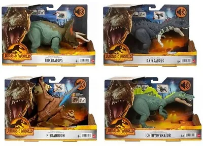 Buy Jurassic World Roar Strikers Dinosaur Action Figures With Sound Effects Official • 14.99£