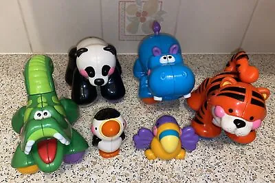 Buy Fisher Price Amazing Animals Bundle Tiger Hippo Panda Crocodile Parrot Baby Toys • 14£