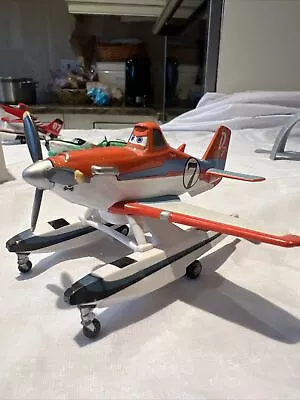 Buy Disney Planes Fire And Rescue Pontoon Dusty Plane DieCast Toy Mattel Large  • 18£