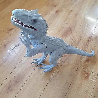 Buy Jurassic World Indominus Rex Dinosaur Light Up Sounds Noises Hasbro Grey  • 24.99£